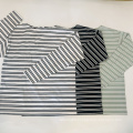 2021 Autum Manufacturer wholesale 100%cotton popular Men's striped long sleeve T shirt